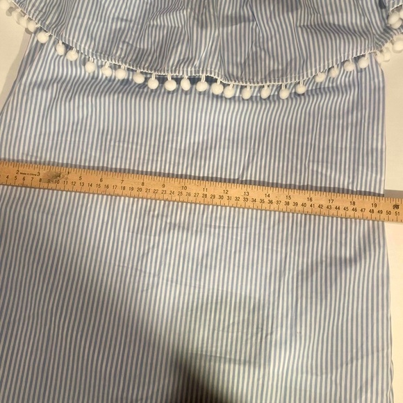 Forever 21 Blue and White Off-Shoulder Tunic - Picture 11 of 11